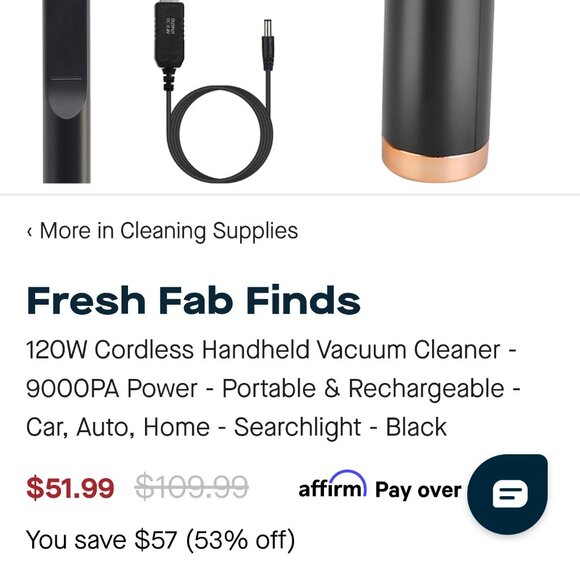 BRAND new small handheld portable vacuum cleaner - Picture 11 of 11